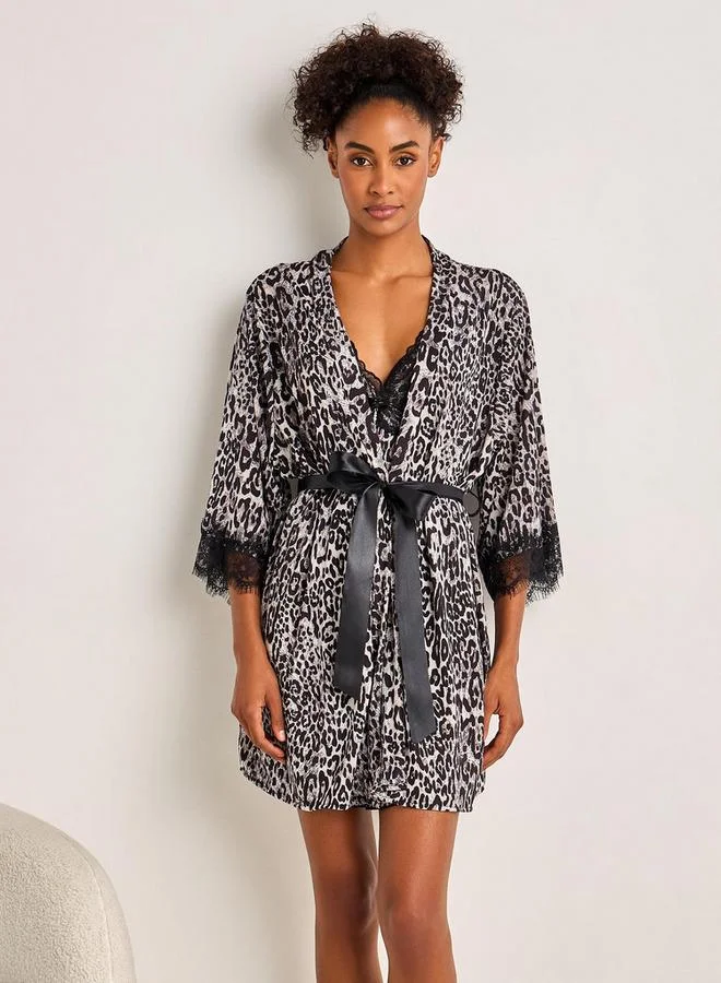 سبلاش فيڤ Slip Dress with Robe and Thongs